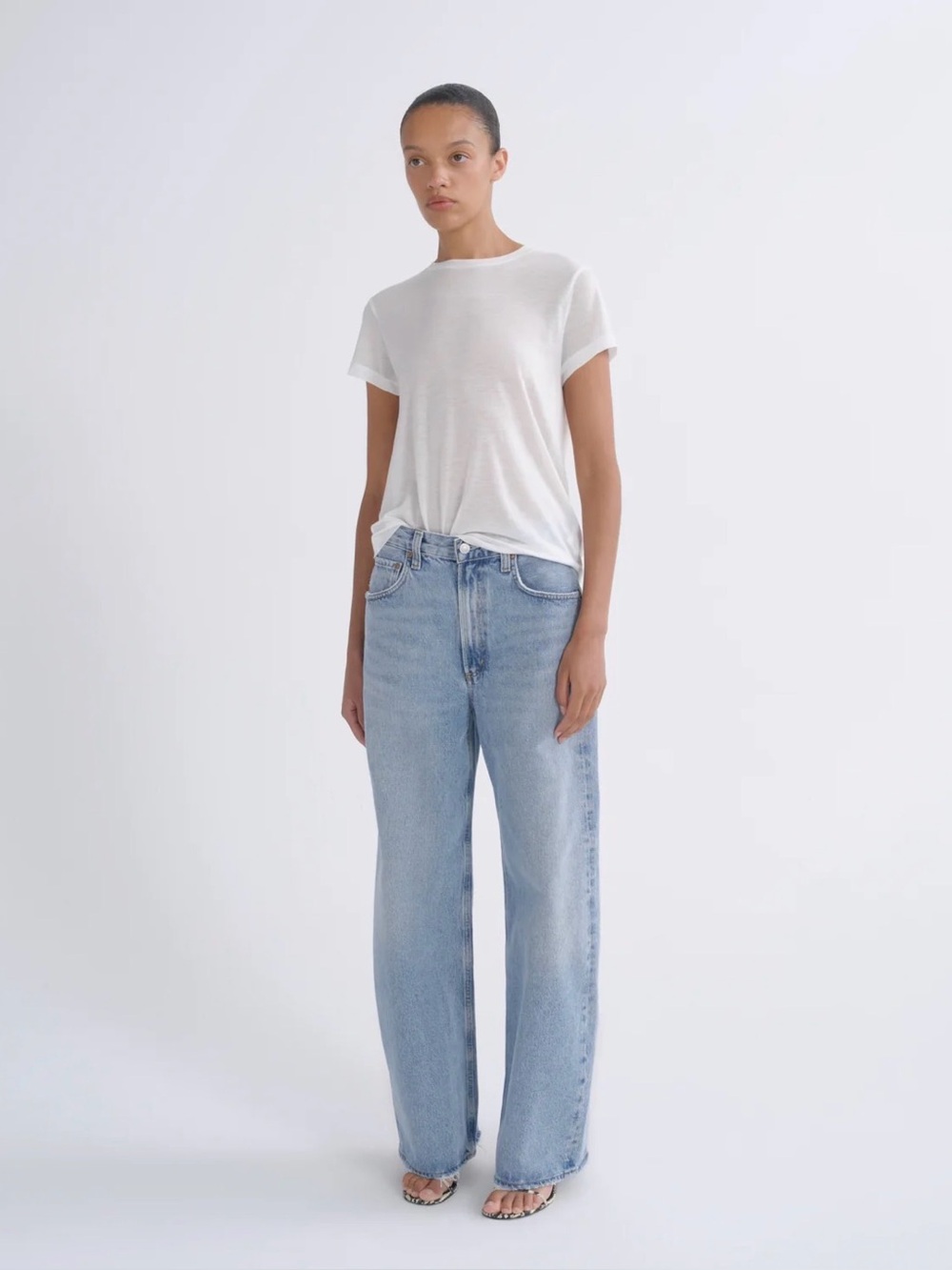 Agolde Low Curve Jeans barrel wide leg Size 28 In Force - Picture 2 of 12